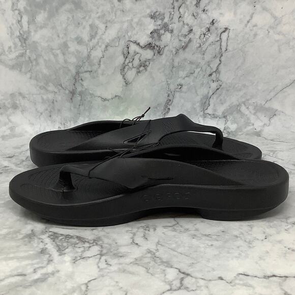 Oofos OOriginal Sandals Black M10 W12 Recovery Footwear Flip Flop P2-57 - Picture 3 of 10